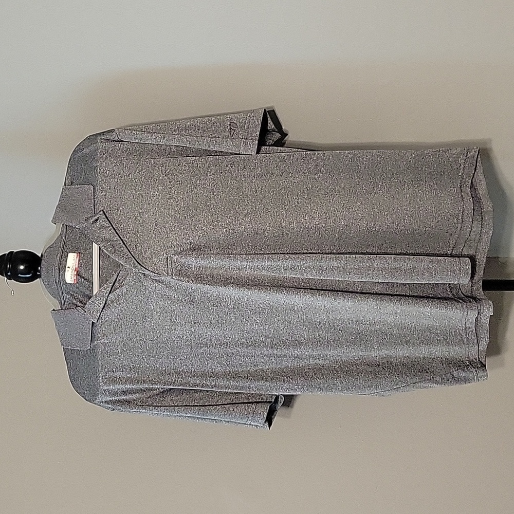 Men's Heathered Grey Polo